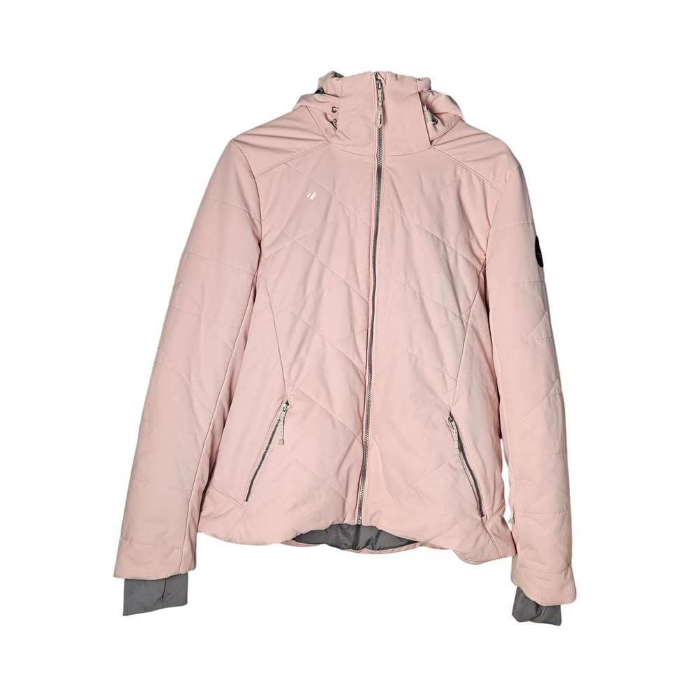 Obermeyer Lorena Hooded Jacket '23 Pink Ski Winter Thermore Insulated Womens 14